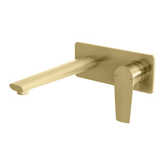 Phoenix Arlo Wall Basin / Bath Mixer Set 6 Star 200mm Trim Kit Only Lead Free Brushed Gold