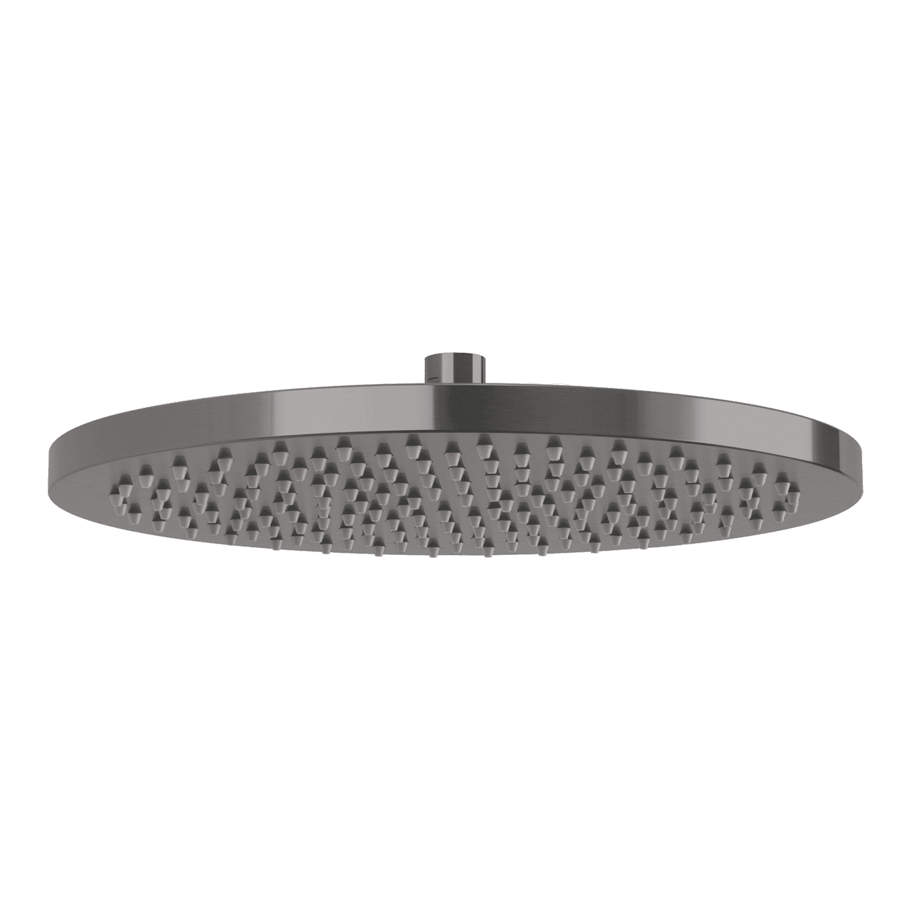 Vivid Shower Rose 300mm Round Brushed Carbon