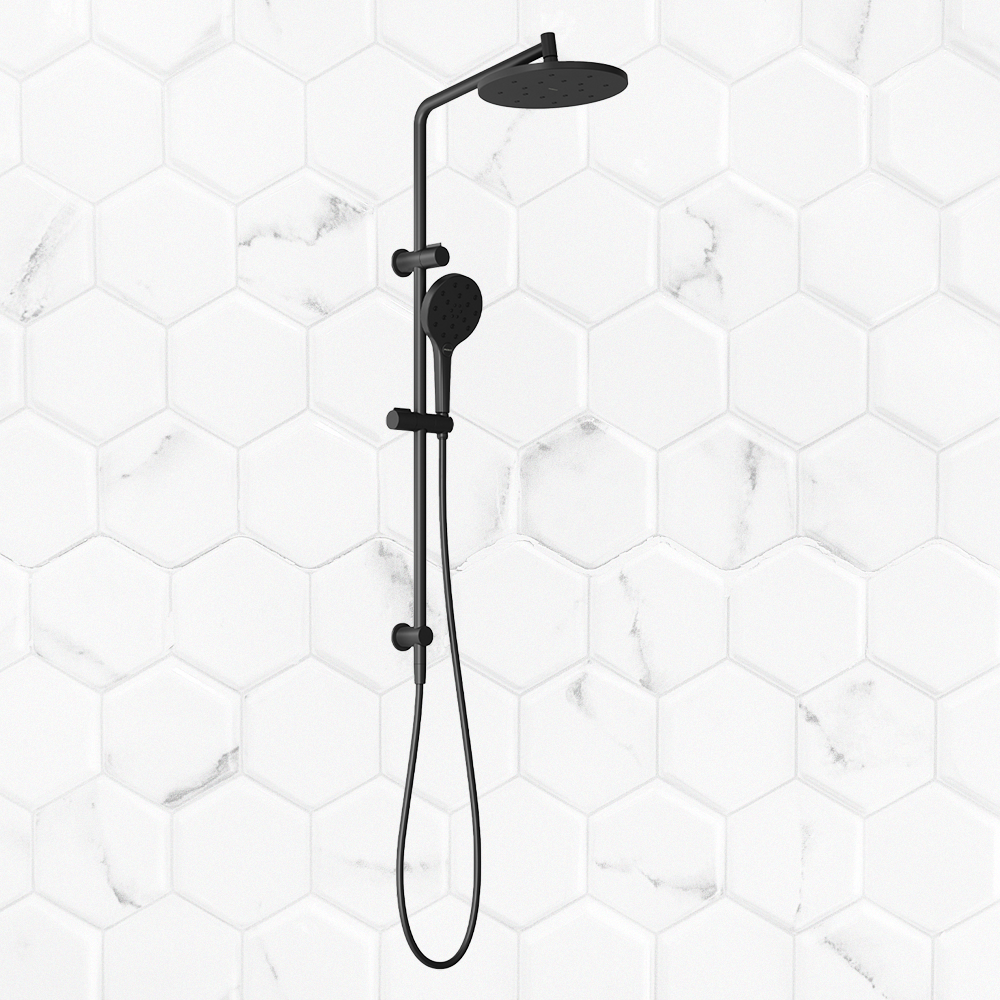 Ormond Twin Shower Matte Black