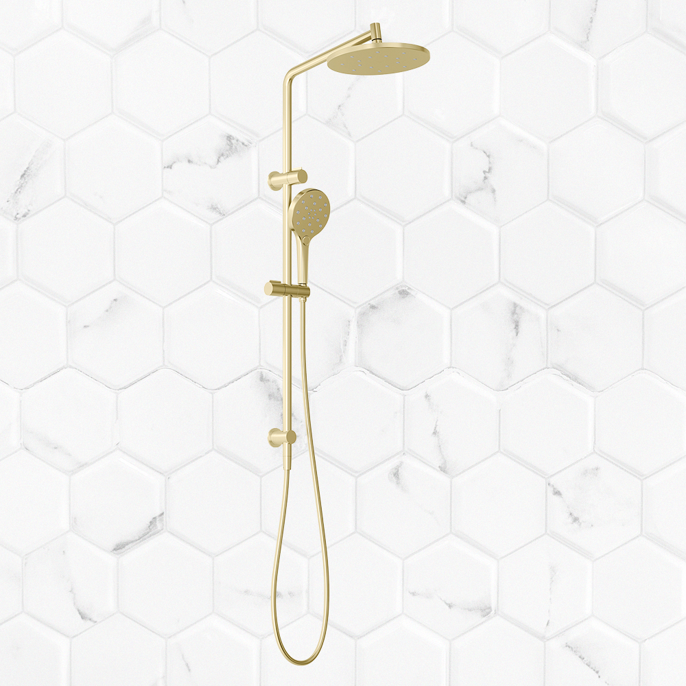 Ormond Twin Shower Brushed Gold