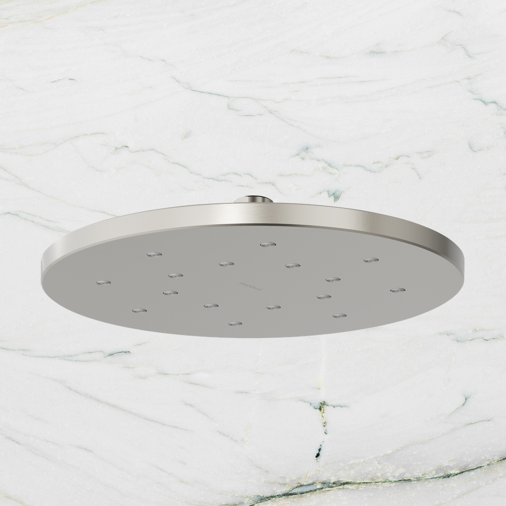 LuxeXP Shower Rose 250mm Round Brushed Nickel