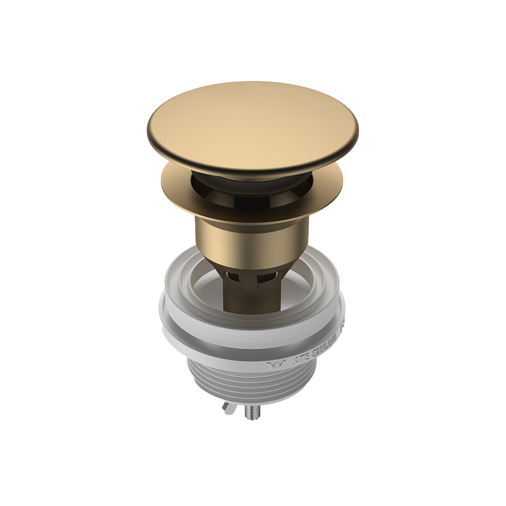 Urbane II Basin Dome Pop-Up Plug & Waste Brushed Brass