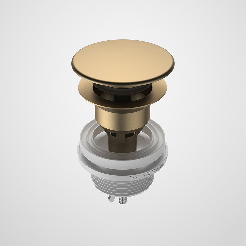 Urbane II Basin Dome Pop-Up Plug & Waste Brushed Brass