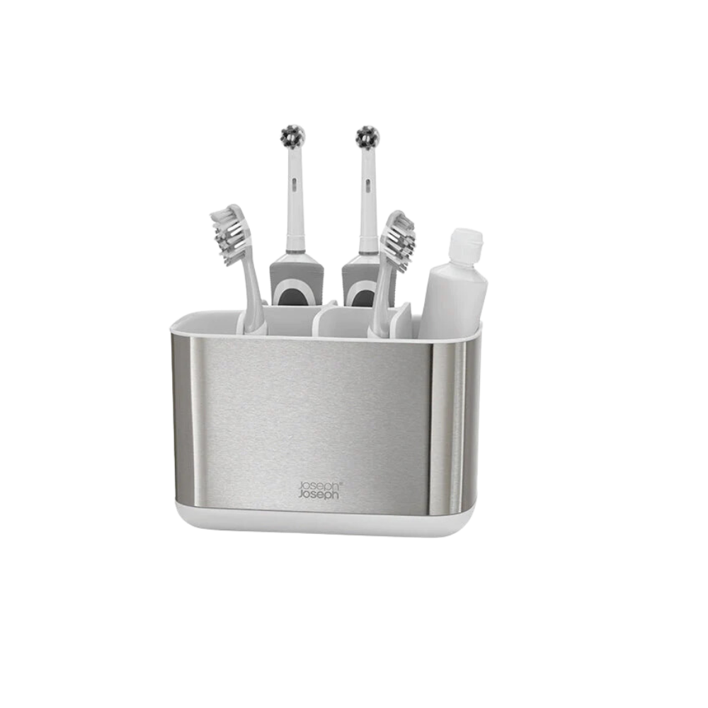 EasyStore Steel Large Toothbrush Holder