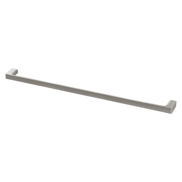 Gloss Single Towel Rail 800mm Brushed Nickel