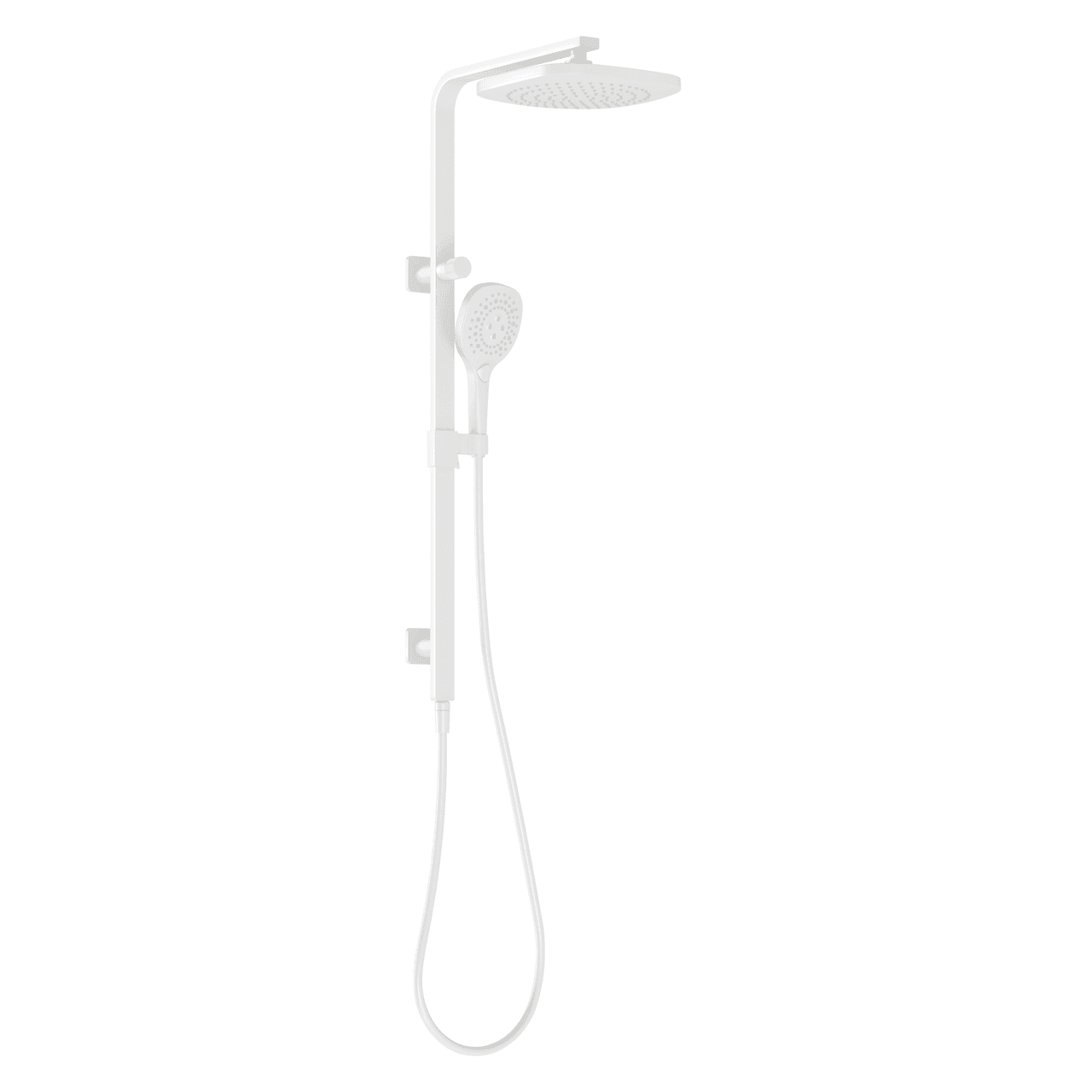 Nuage Twin Shower Matte White