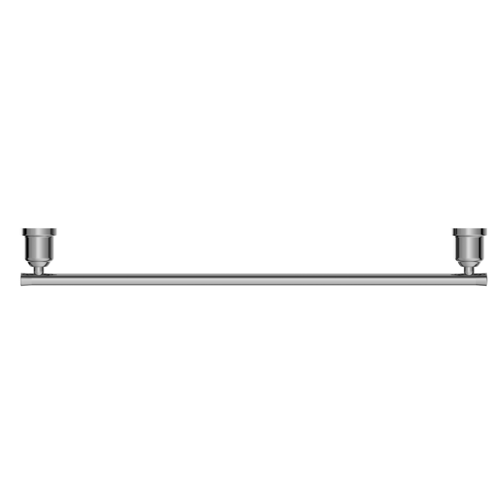 York Single Towel Rail 600mm Chrome