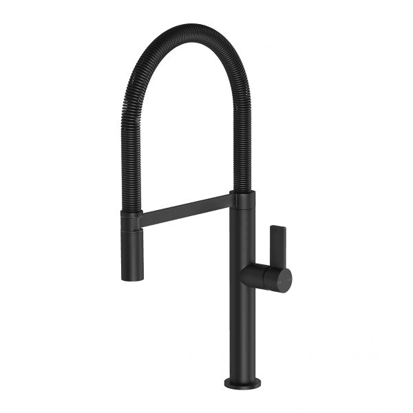 Prize Flexible Coil Sink Mixer 220mm Matte Black