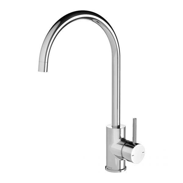 Pina Sink Mixer 200mm Gooseneck Lead Free Chrome