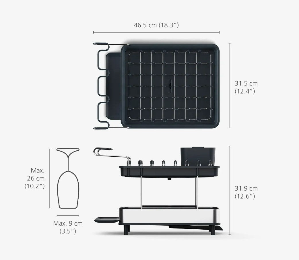 Excel Steel 2-Tier Dish Rack