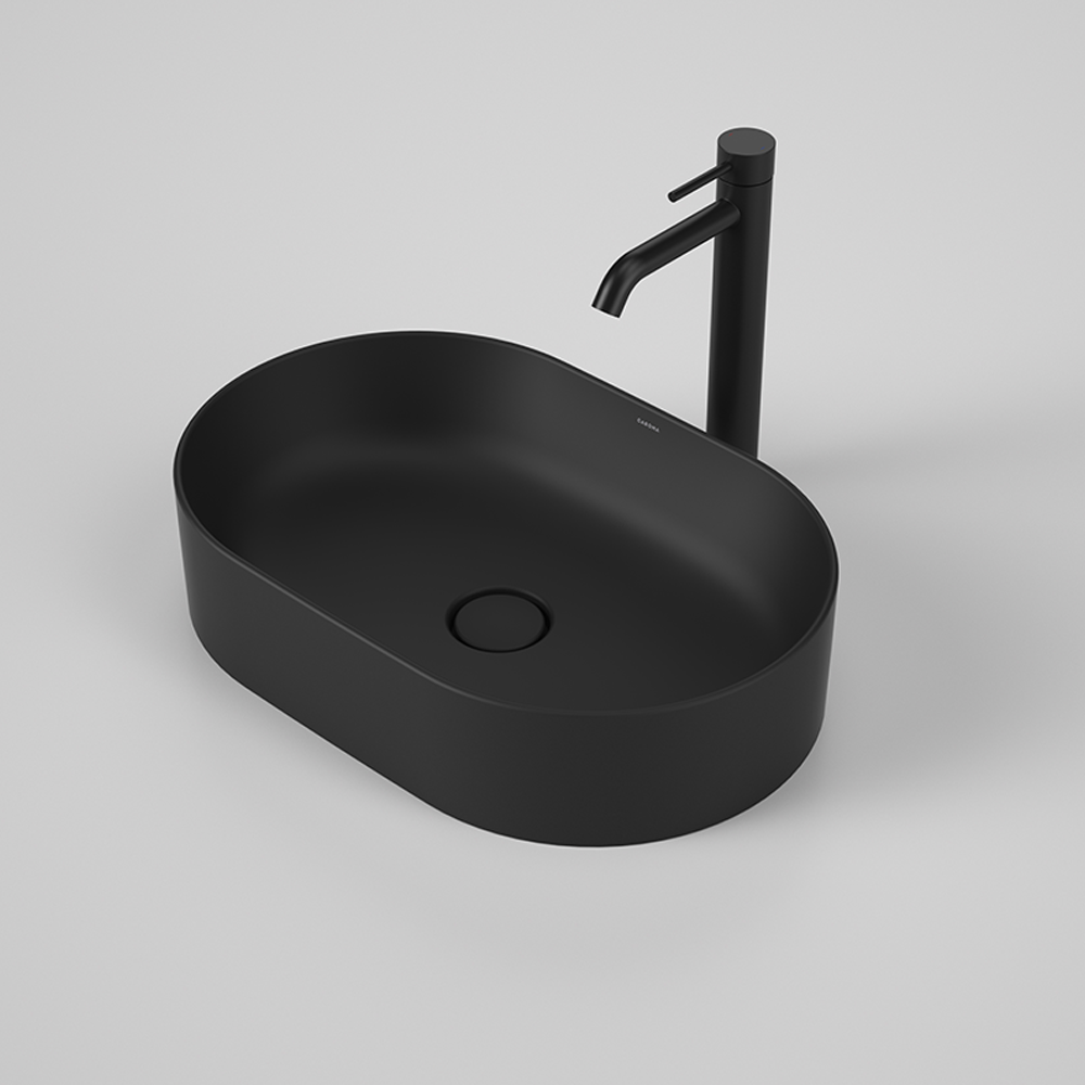 Liano II 530mm Pill Above Counter Basin Matte Black