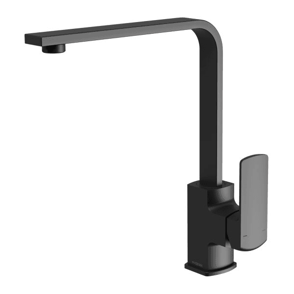 Teva Sink Mixer 200mm Squareline Lead Free 6 Star Matte Black