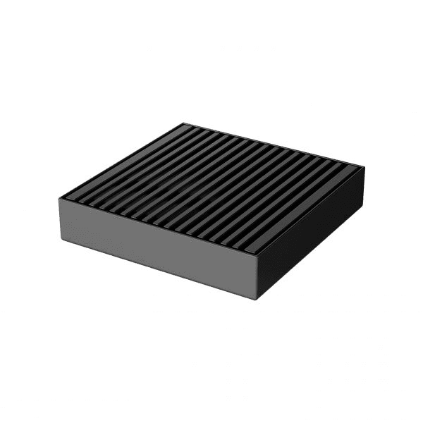 Phoenix Point Drain HG 100mm Outlet 76mm Matte Black