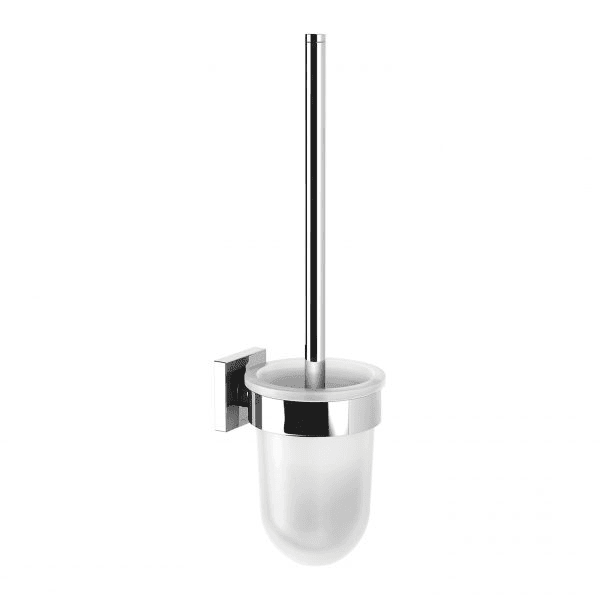 Radii Toilet Brush & Holder Square Chrome