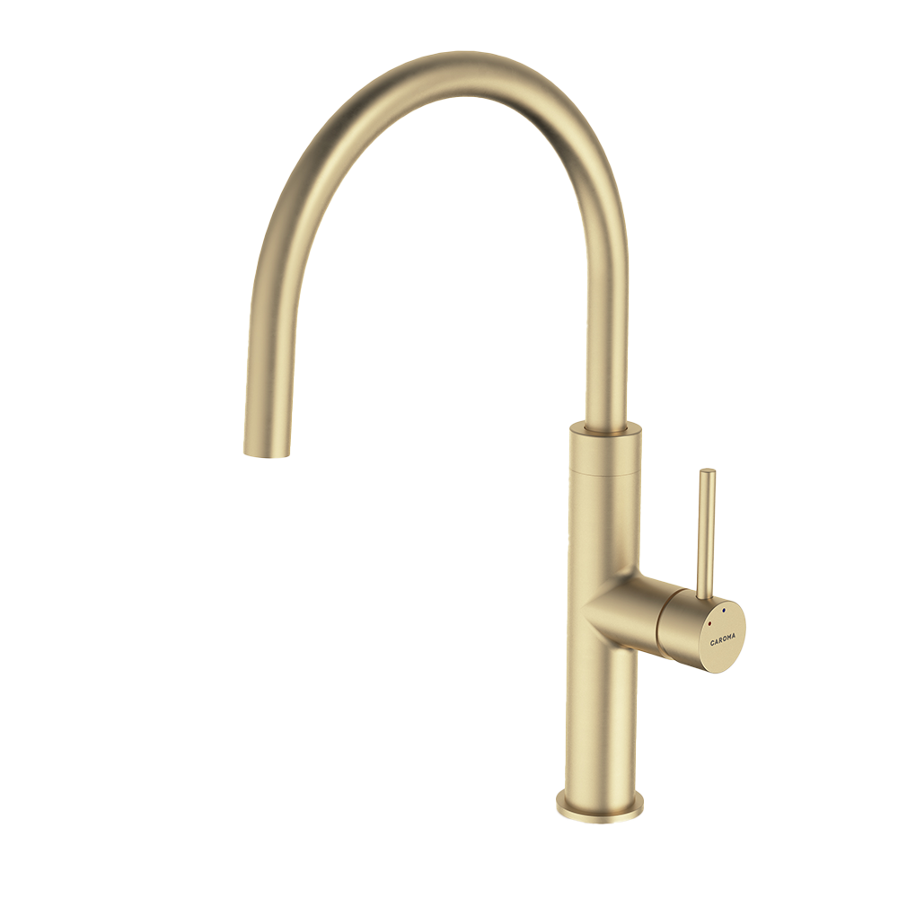 Liano II Sink Mixer Brushed Brass Lead Free