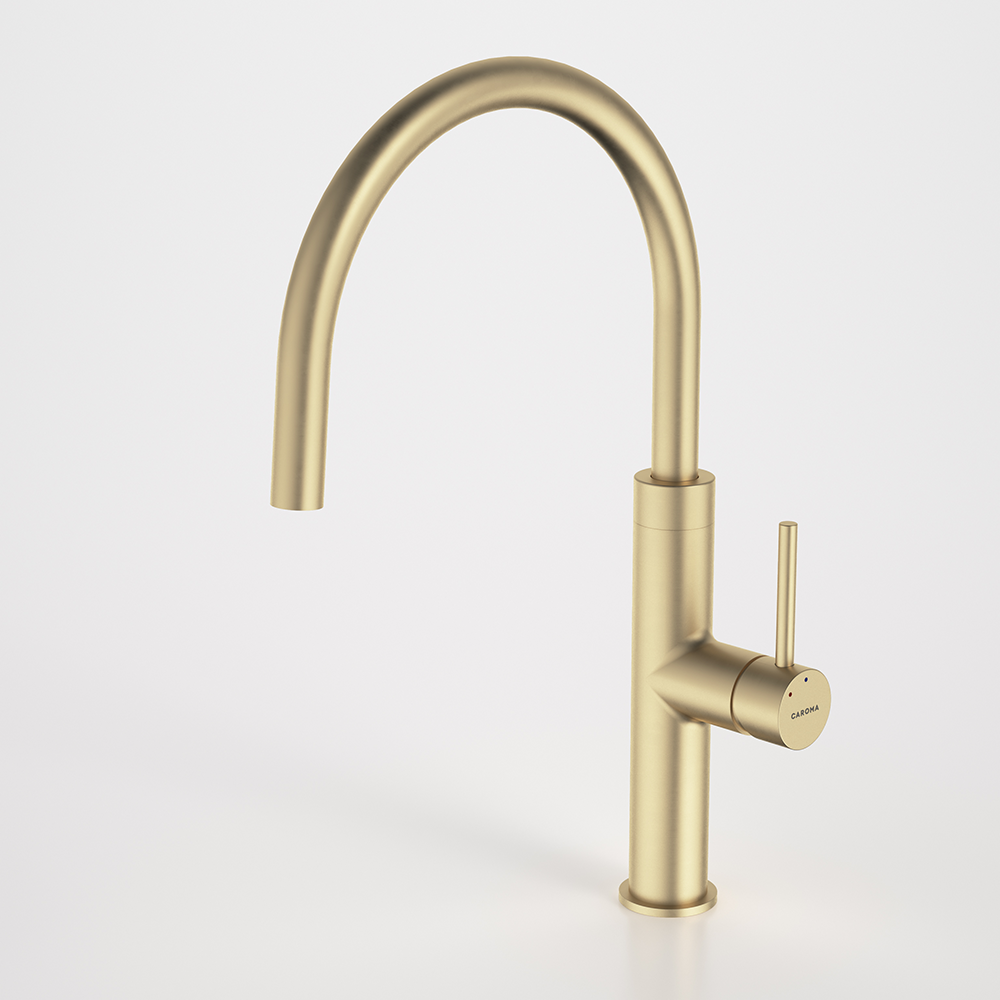 Liano II Sink Mixer Brushed Brass Lead Free