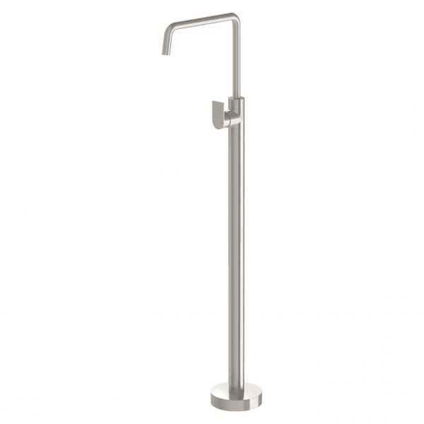 Mekko Floor Mounted Bath Mixer Brushed Nickel