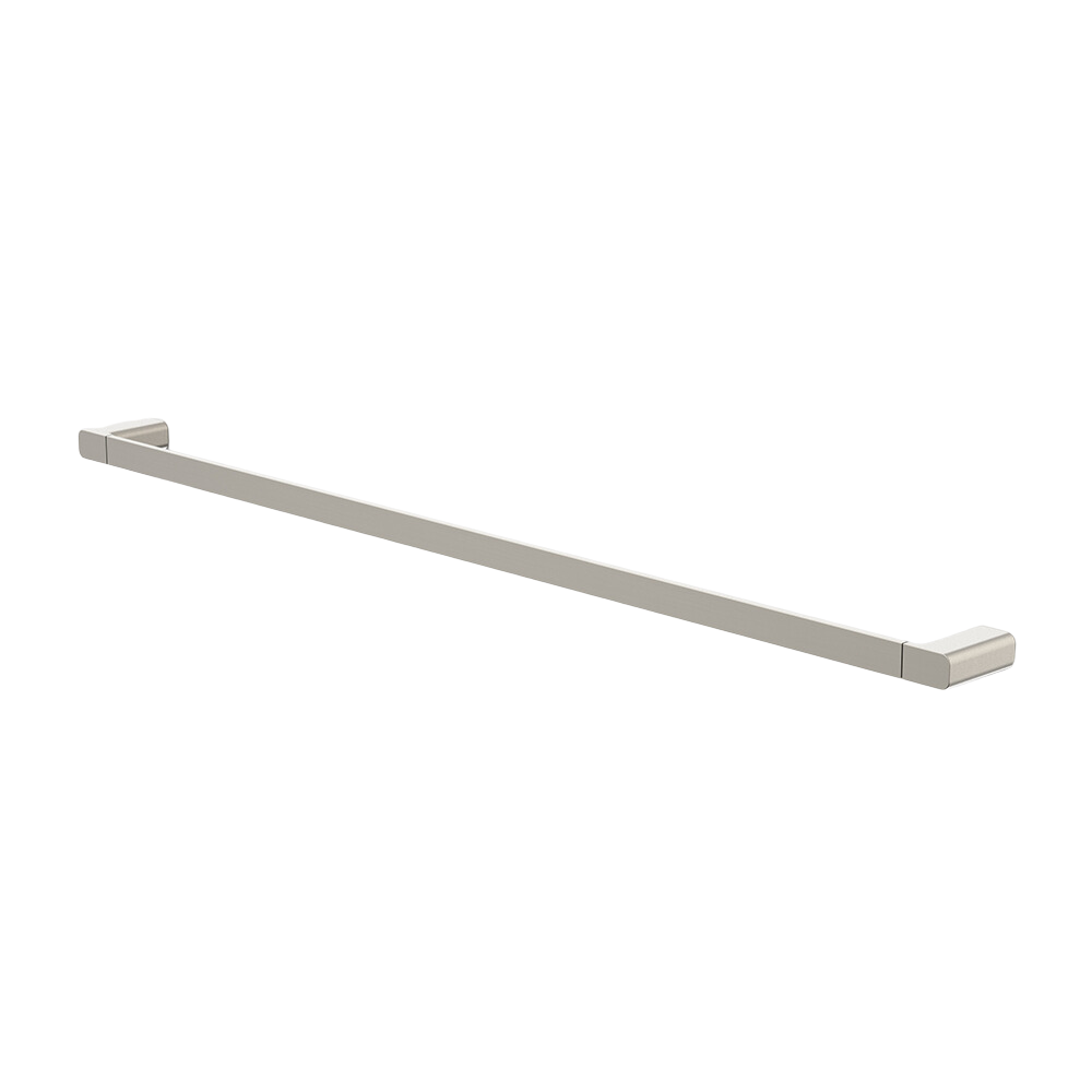 Luna Single Towel Rail 930mm Brushed Nickel