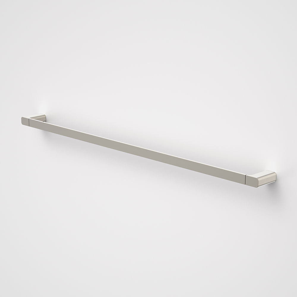 Luna Single Towel Rail 930mm Brushed Nickel