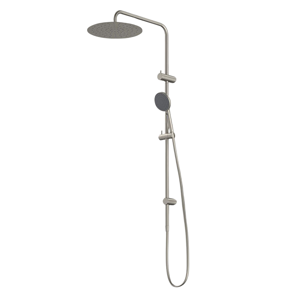 Urbane II Rail Shower with 300mm Overhead Brushed Nickel