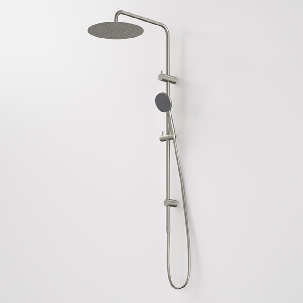 Urbane II Rail Shower with 300mm Overhead Brushed Nickel