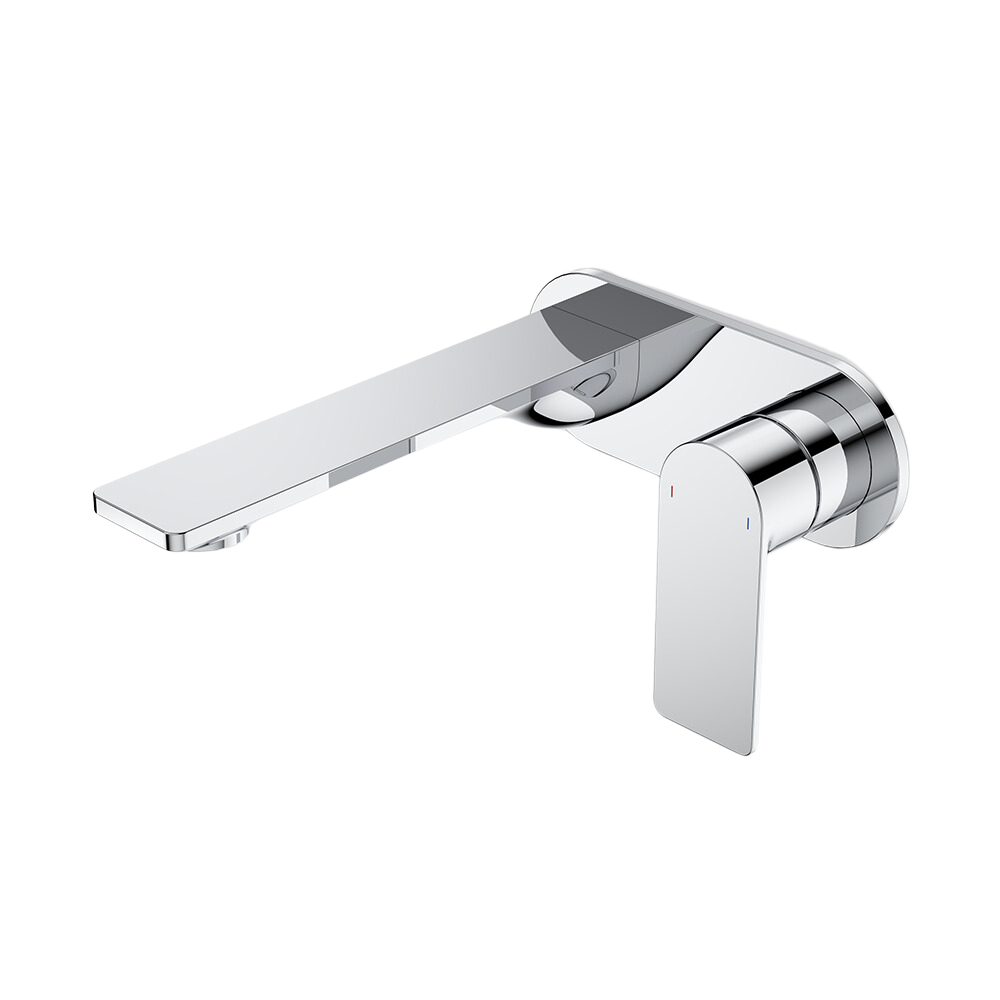 Urbane II 180mm Wall Basin/Bath Mixer and Outlet Round Plate Lead Free Chrome