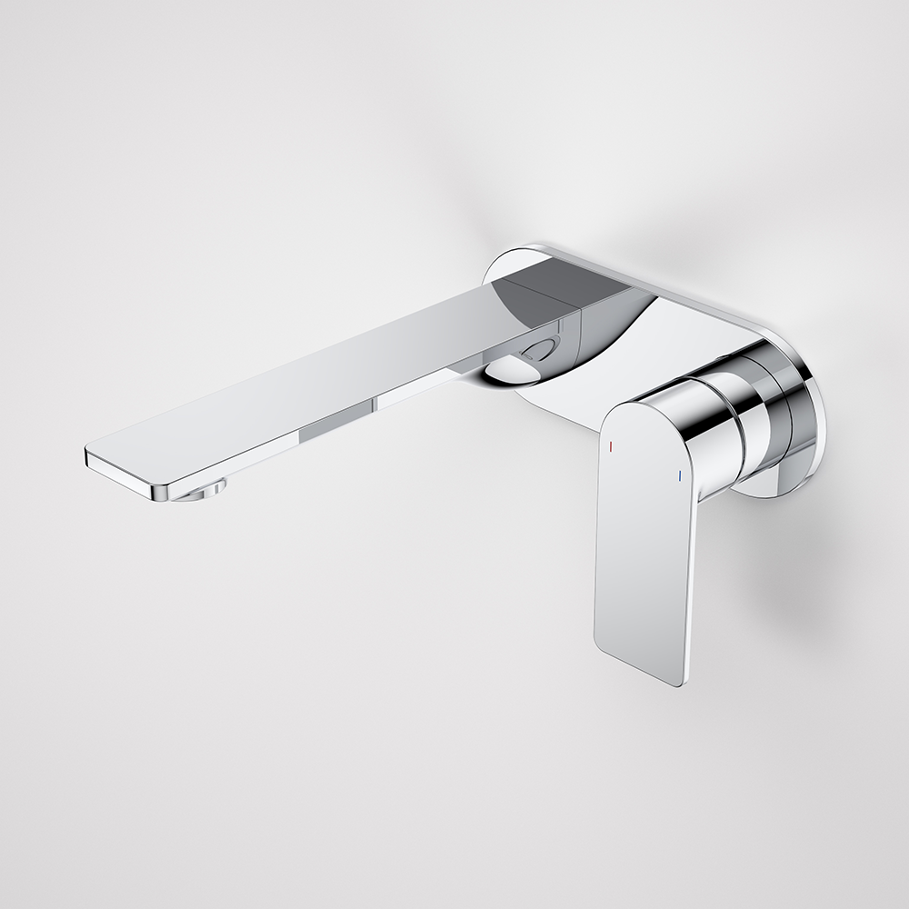 Urbane II 180mm Wall Basin/Bath Mixer and Outlet Round Plate Lead Free Chrome