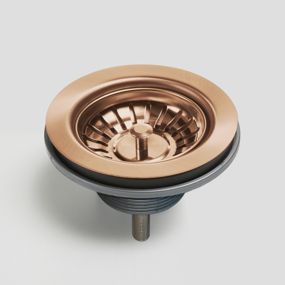 Oliveri Basket Waste with Extended Screw Length Copper