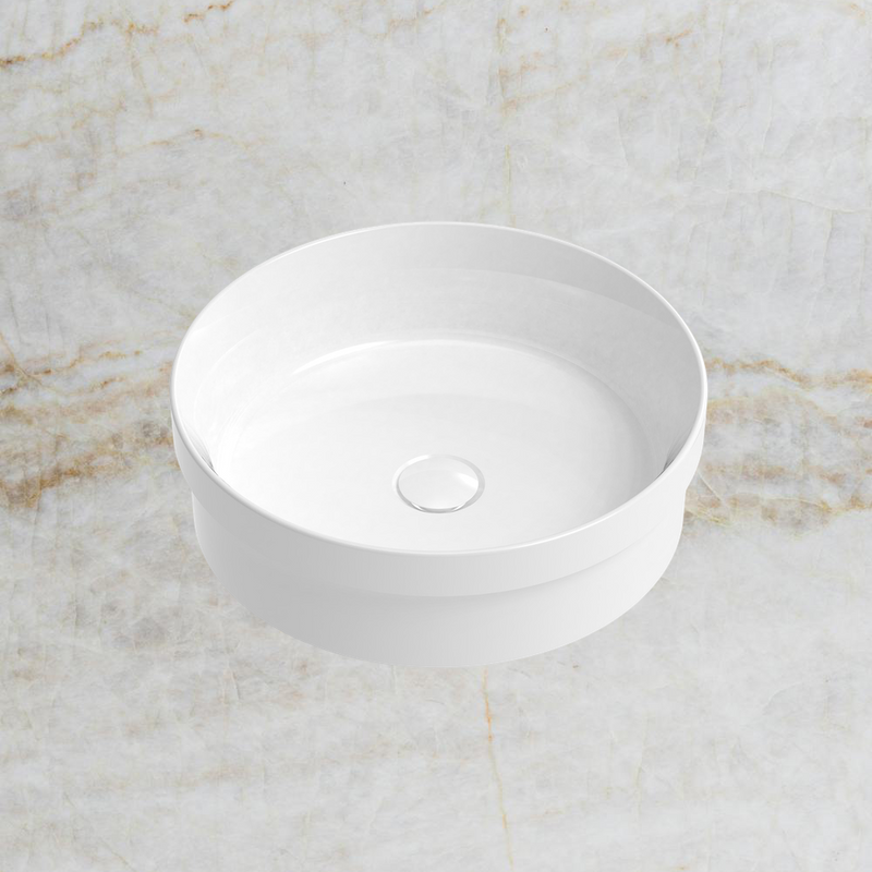 Chandler Semi Inset Basin Gloss White