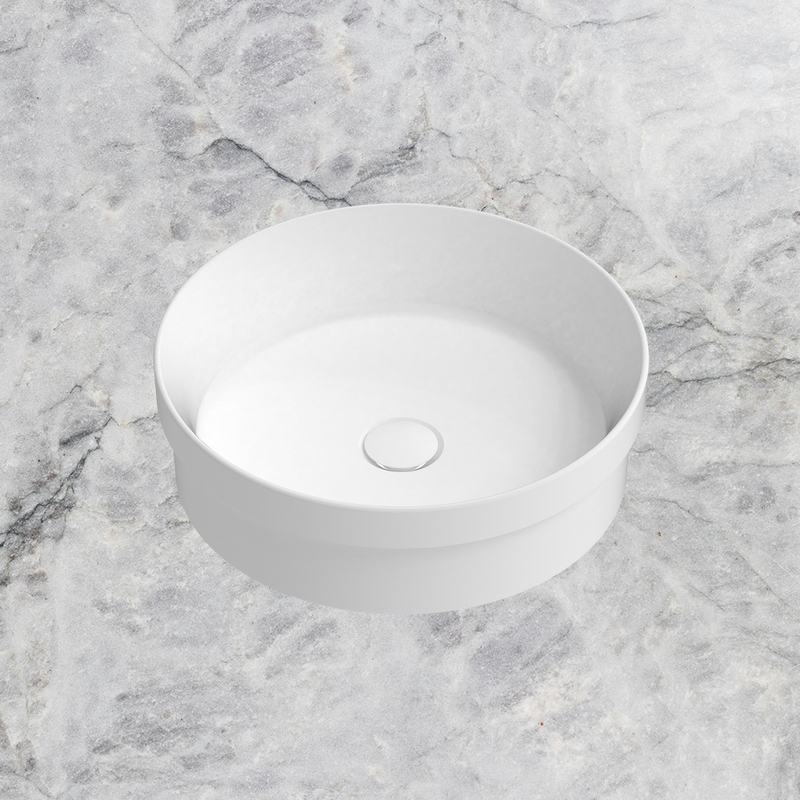 Chandler Semi Inset Basin Matte White