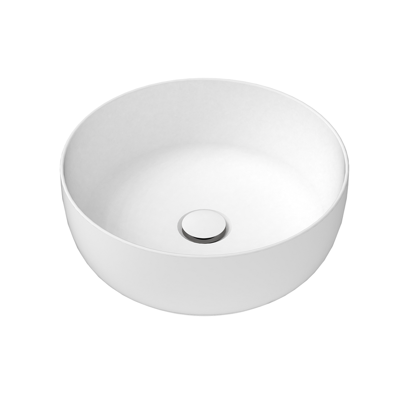 Glam Round Above Counter Basin Gloss White