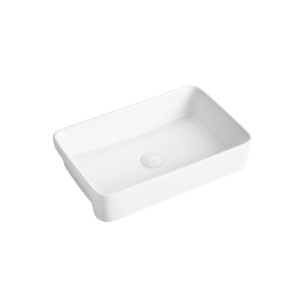 Lino Semi Recessed Basin Gloss White