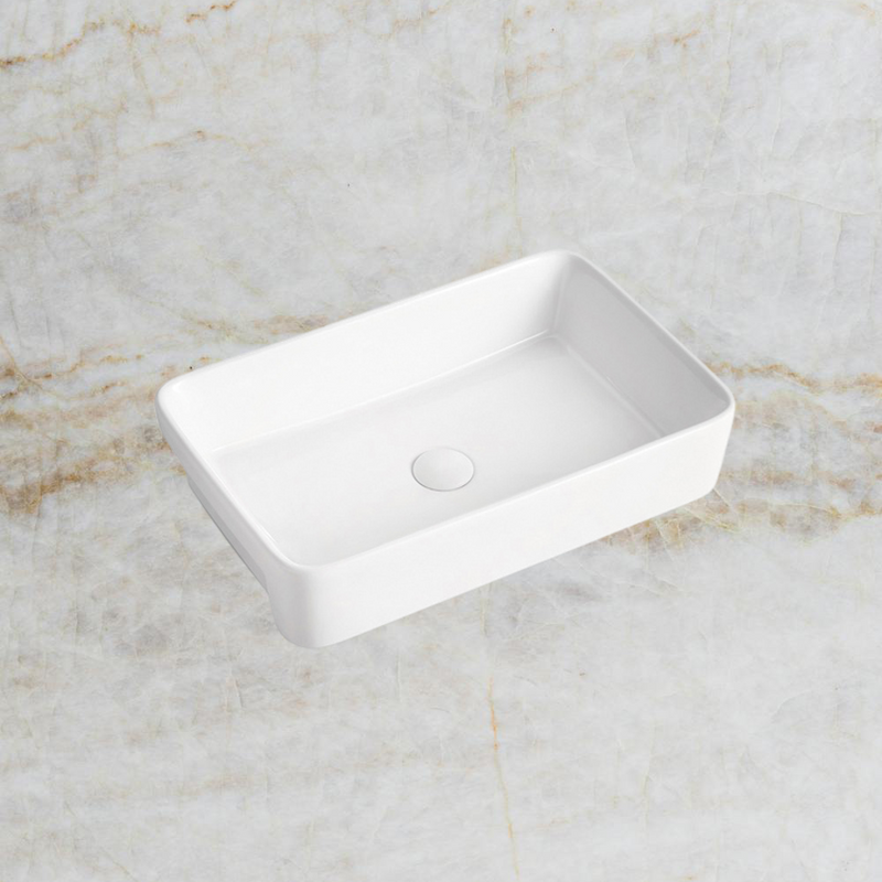 Lino Semi Recessed Basin Gloss White