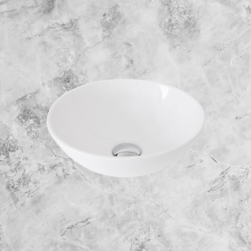 Pluto Above Counter Basin Gloss White