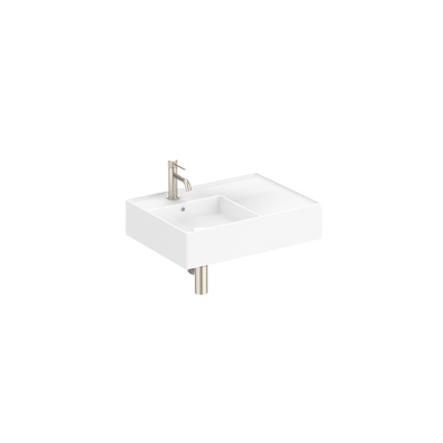 Teorema Wall Basin 600mm Left with 1 Tap Hole