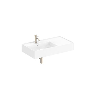 Teorema Wall Basin 800 Left with 1 Tap Hole