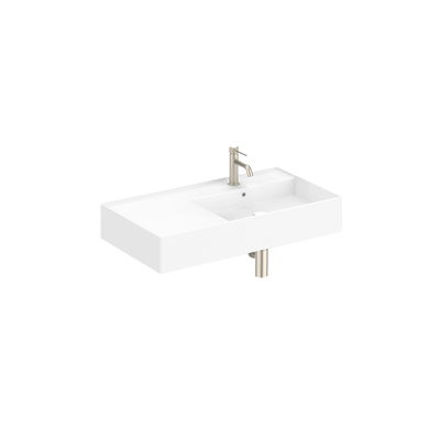 Teorema Wall Basin 800 Right with 1 Tap Hole