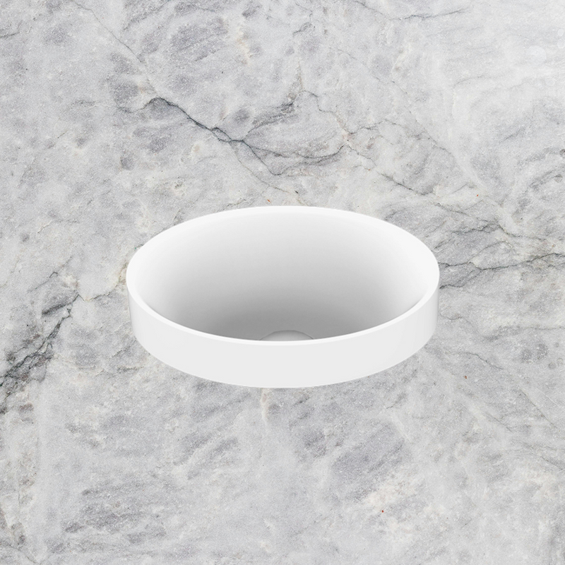 Joy Semi Inset Basin Gloss White