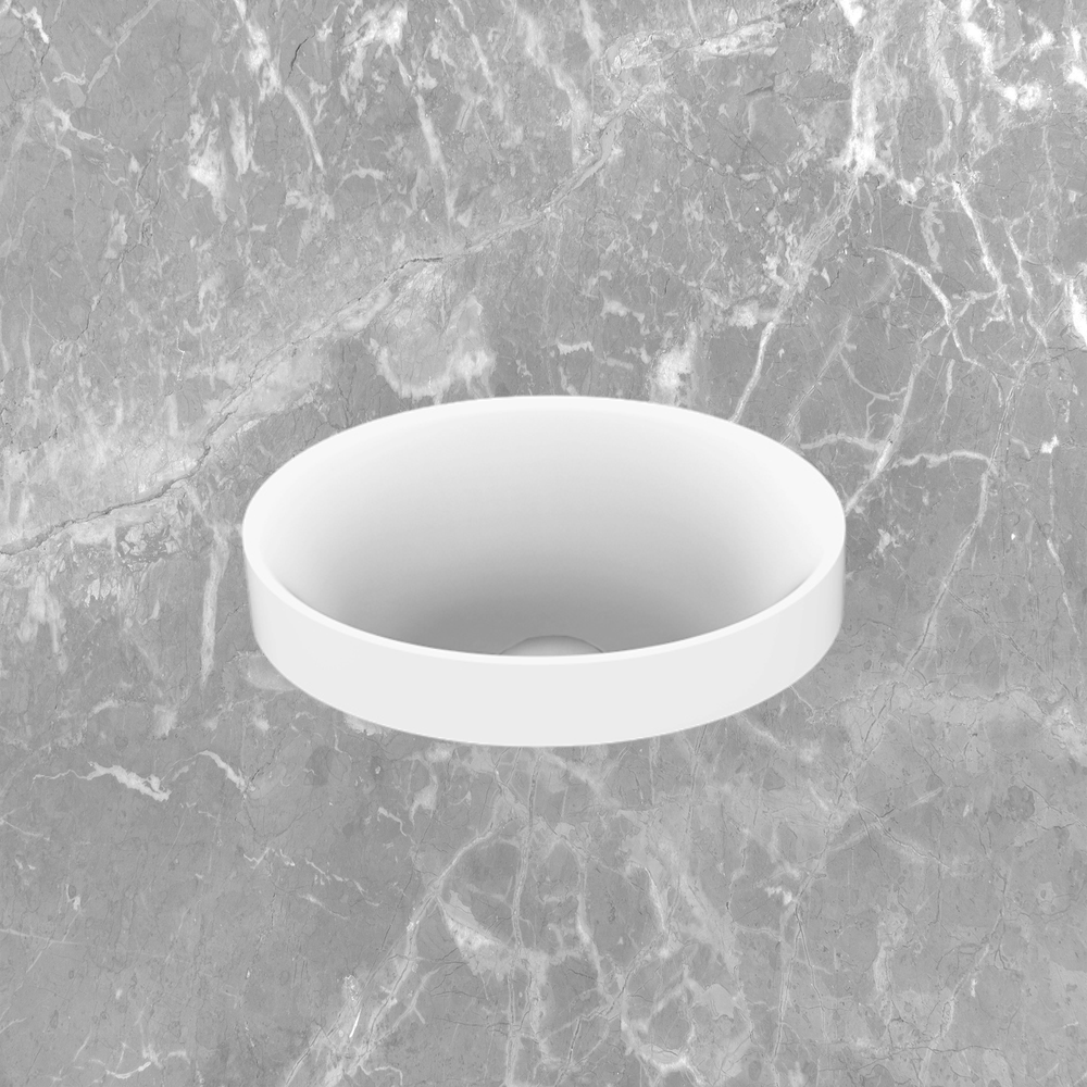 Joy Semi Inset Basin Matte White