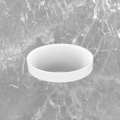 Joy Semi Inset Basin Matte White