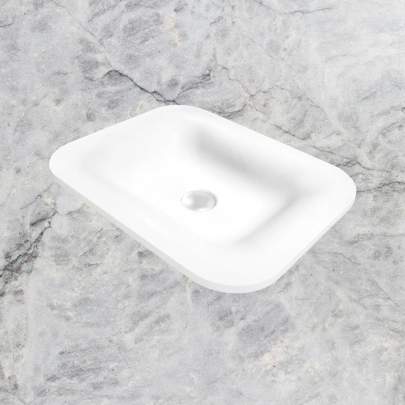 Believe Basin Matte White Inset