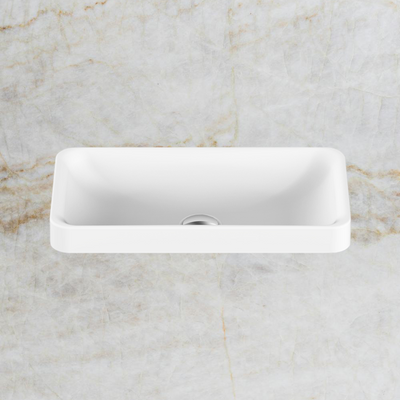 Faith Semi Inset Basin Gloss White