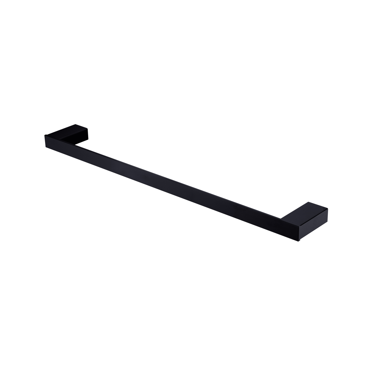 Athens Single Towel Rail 600mm Matte Black