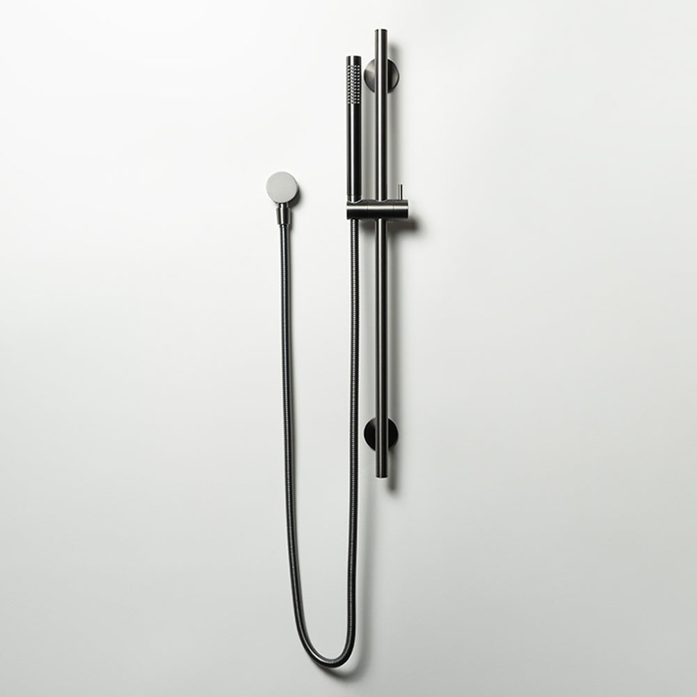 Mira Brushed Gunmetal Shower on Rail