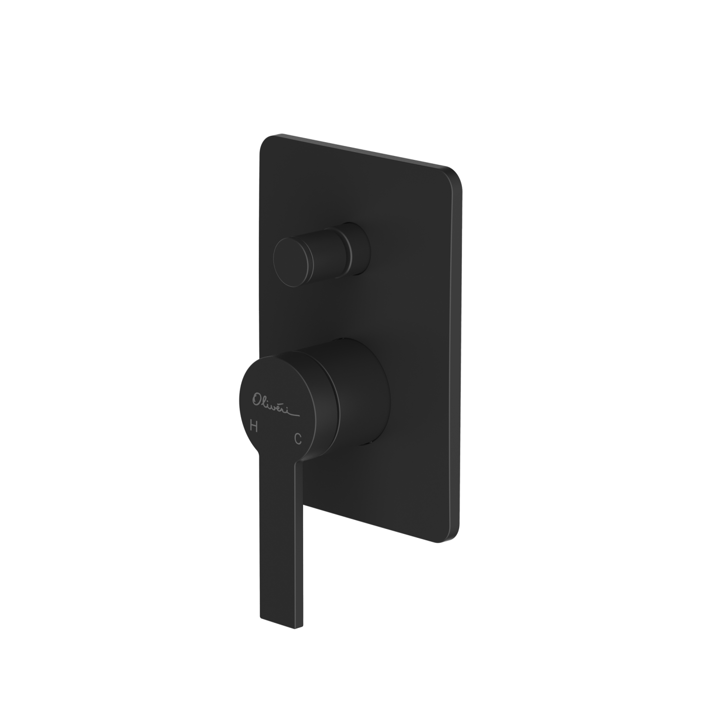 Barcelona Wall Mixer With Diverter Matte Black