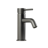 Mira Brushed Gunmetal Short Basin Mixer