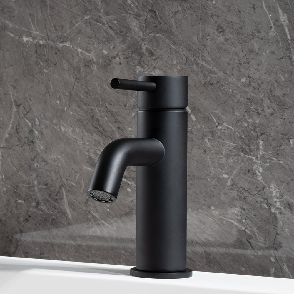 Mira Matte Black Short Basin Mixer