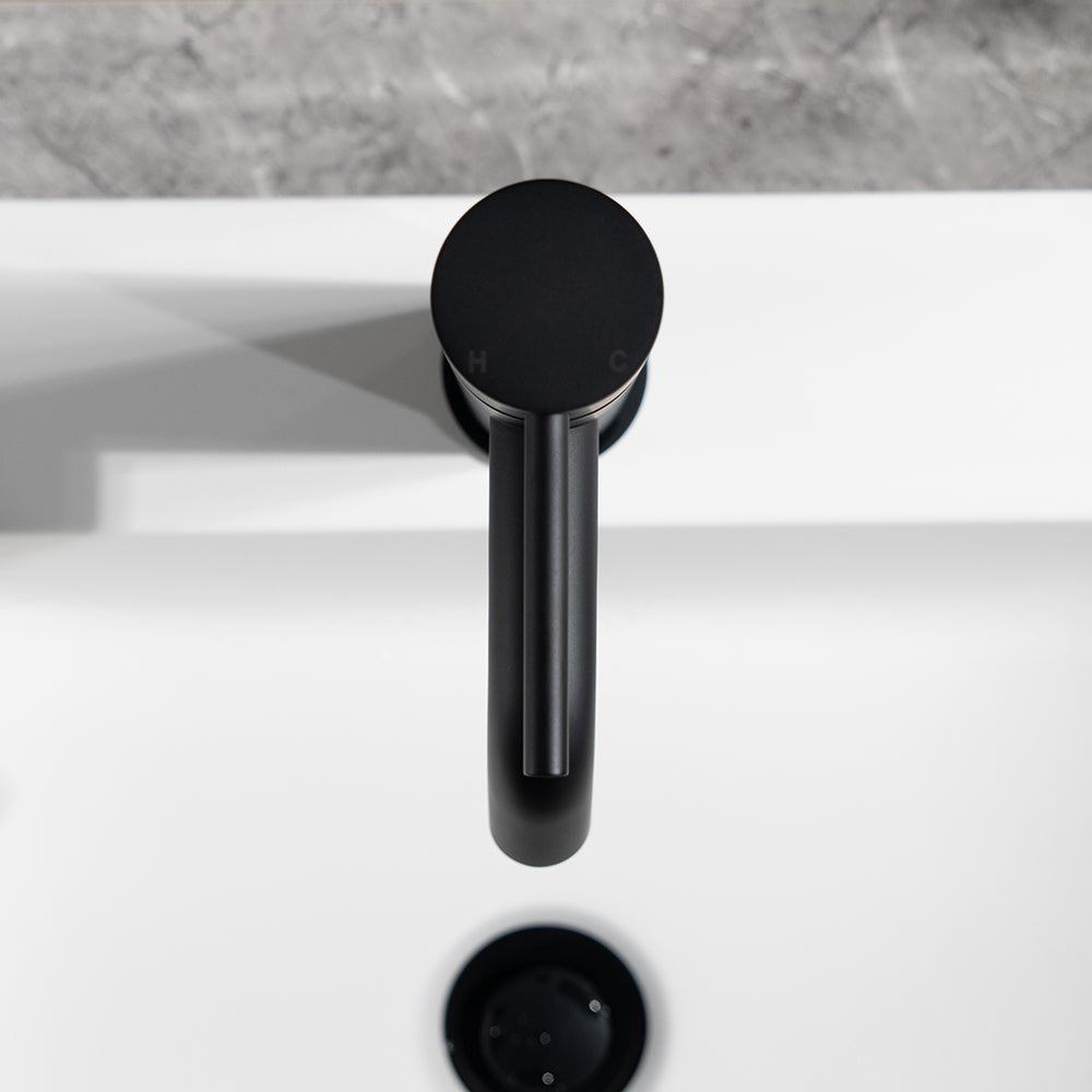 Mira Matte Black Short Basin Mixer