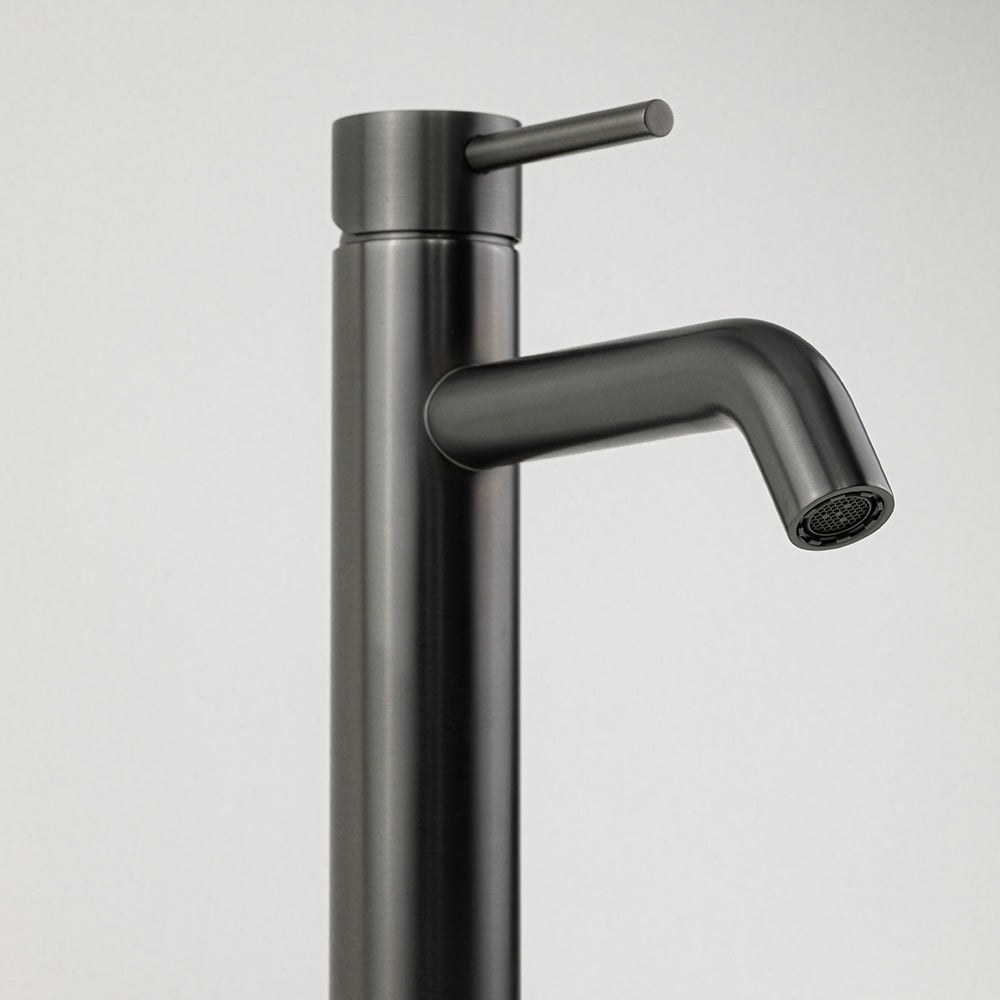 Mira Brushed Gunmetal Tall Basin Mixer