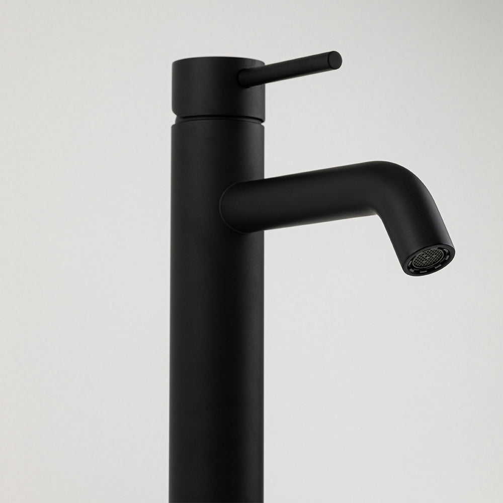 Mira Matte Black Tall Basin Mixer